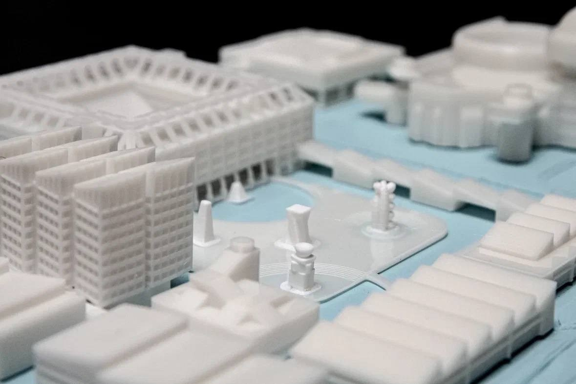 Дипломный макет для Дария. 3D печать