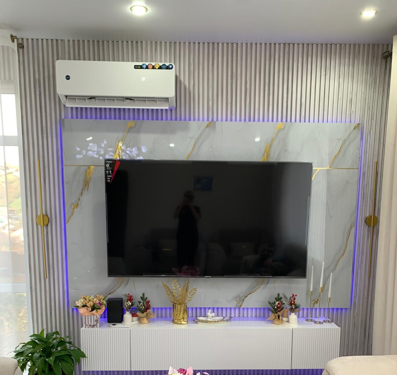 Фото в интерьере. Бамбуковые панели и Гибкий мрамор. Импортер #1 по всей РФ