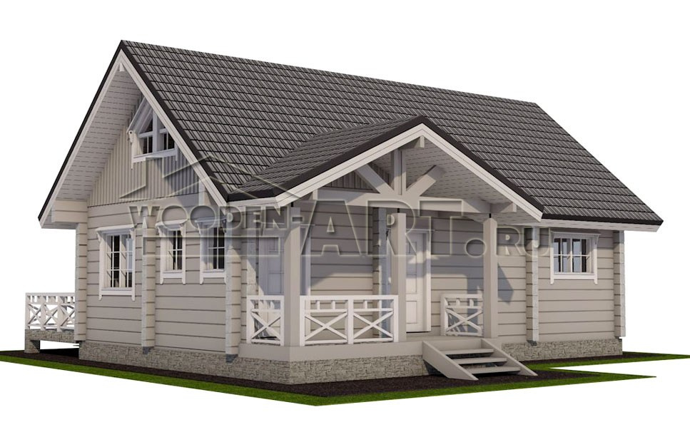 «Лахта» 141 кв. м. Проекты деревянных домов