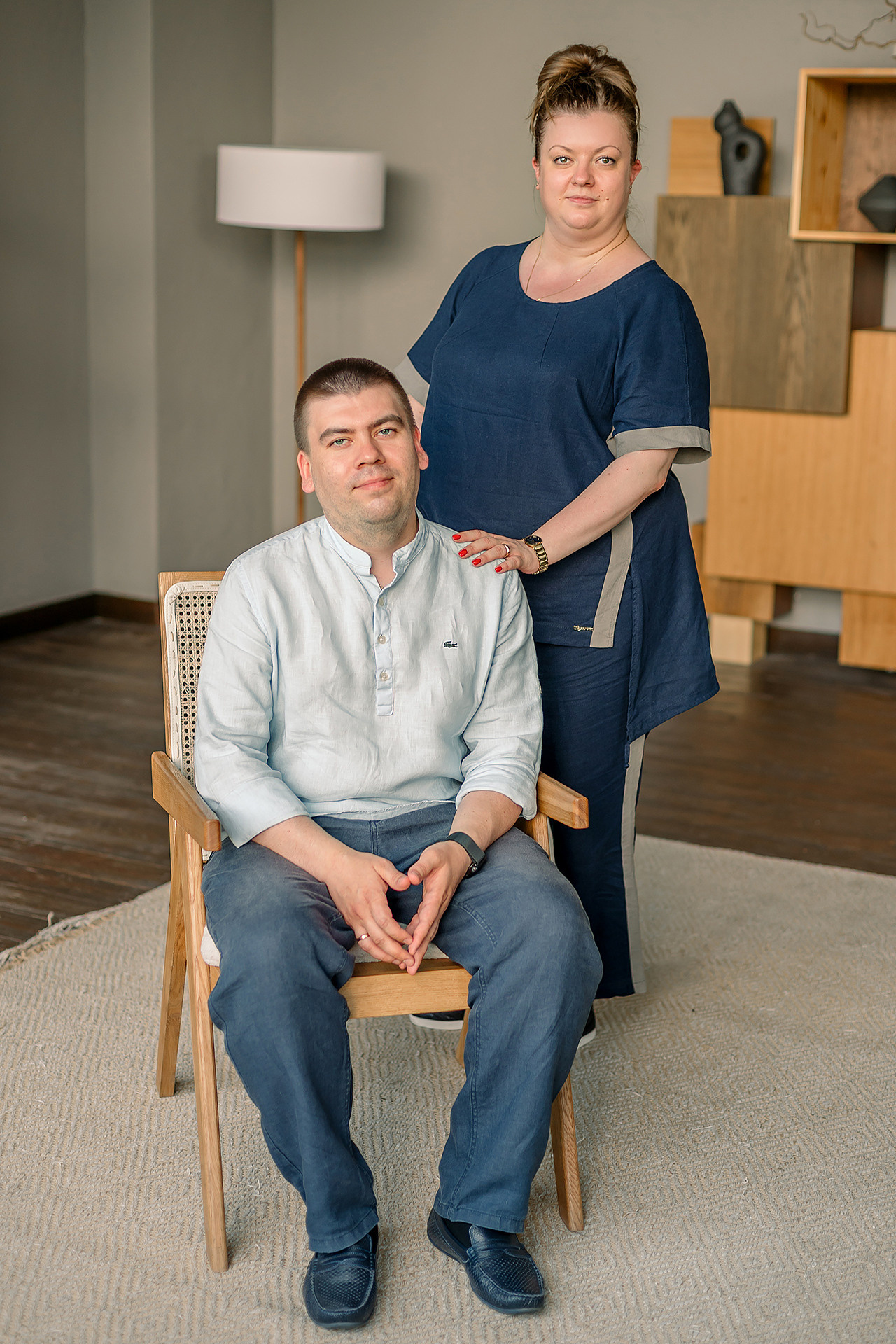 Фотосессия большой семьи в студии. Фотограф Юлия Кондратьева