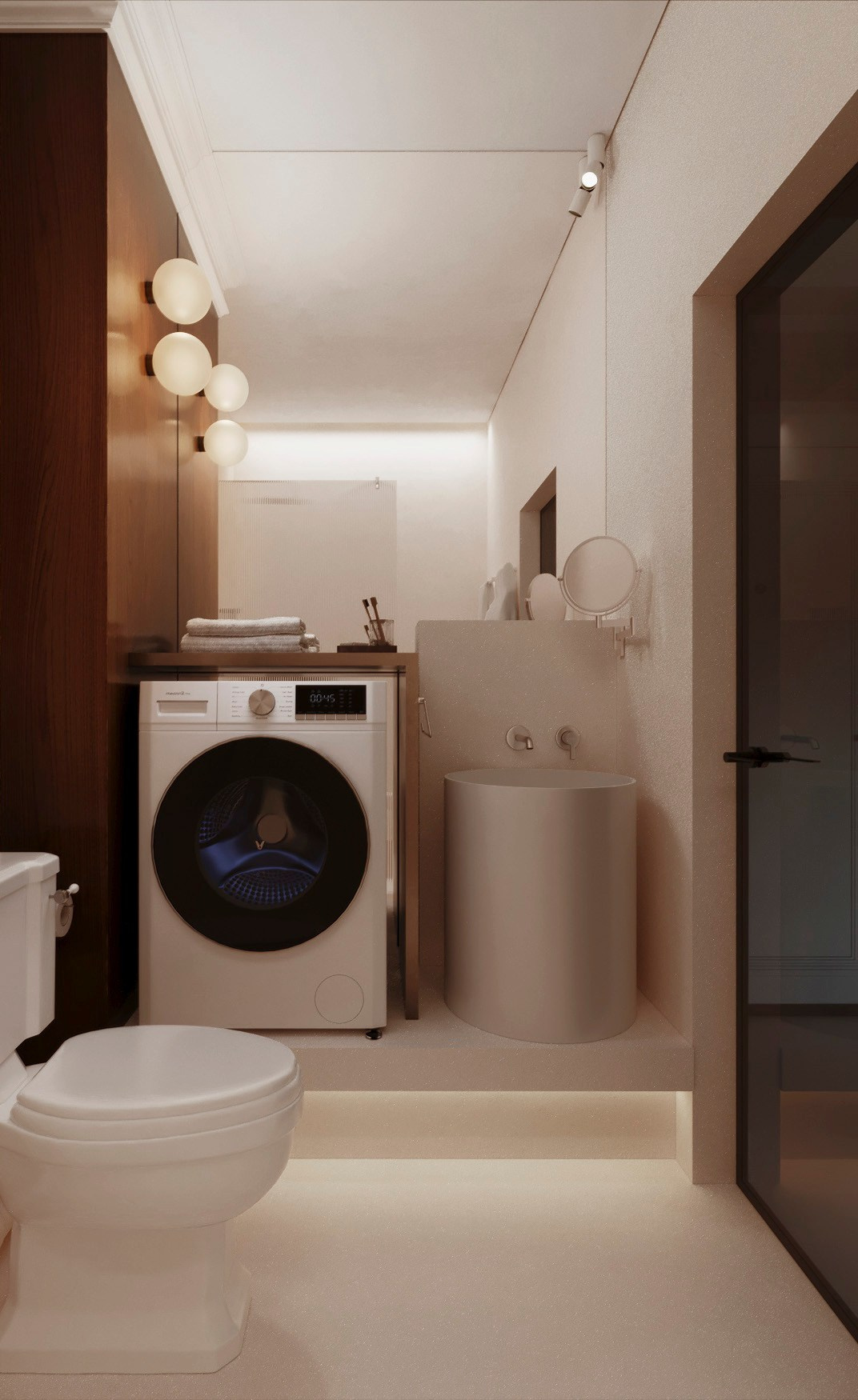 Студия ЖК «Новоостровский» г. Красноярск. Дизайн интерьера от Дмитрия Баландина