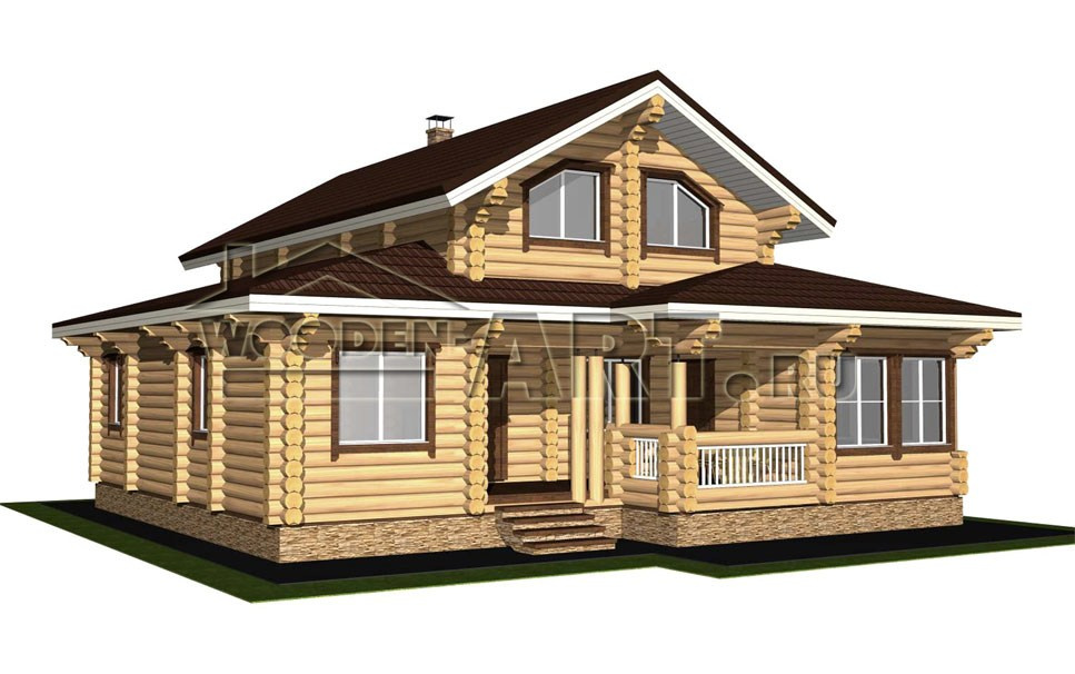 «Журавлево» 182 кв. м. Проекты деревянных домов