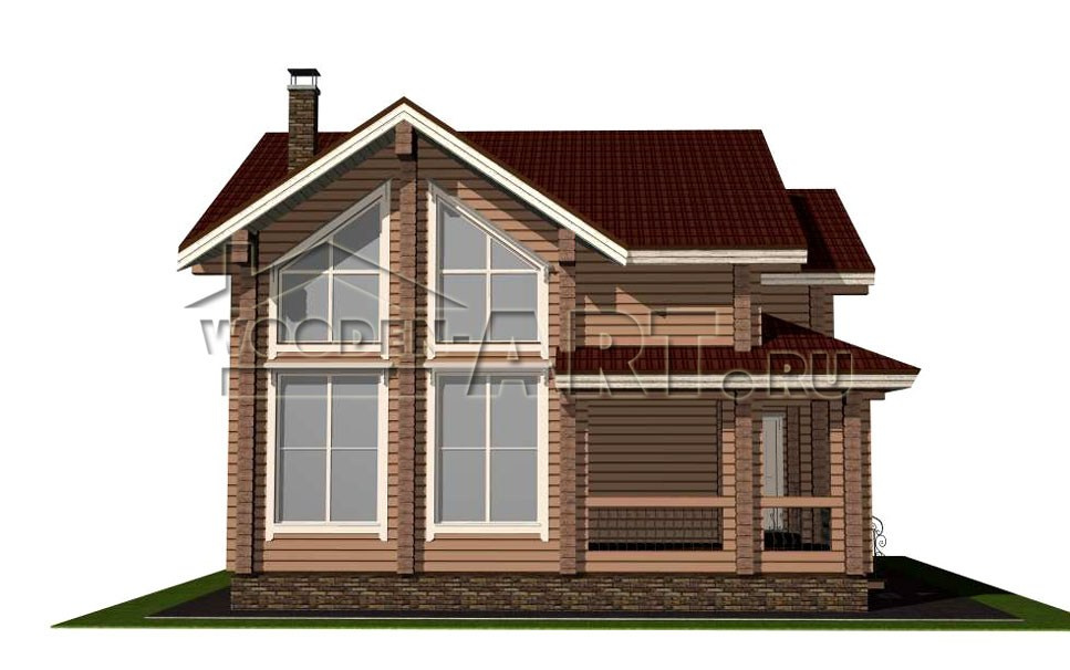 «Сахалин» 178 кв. м. Проекты деревянных домов