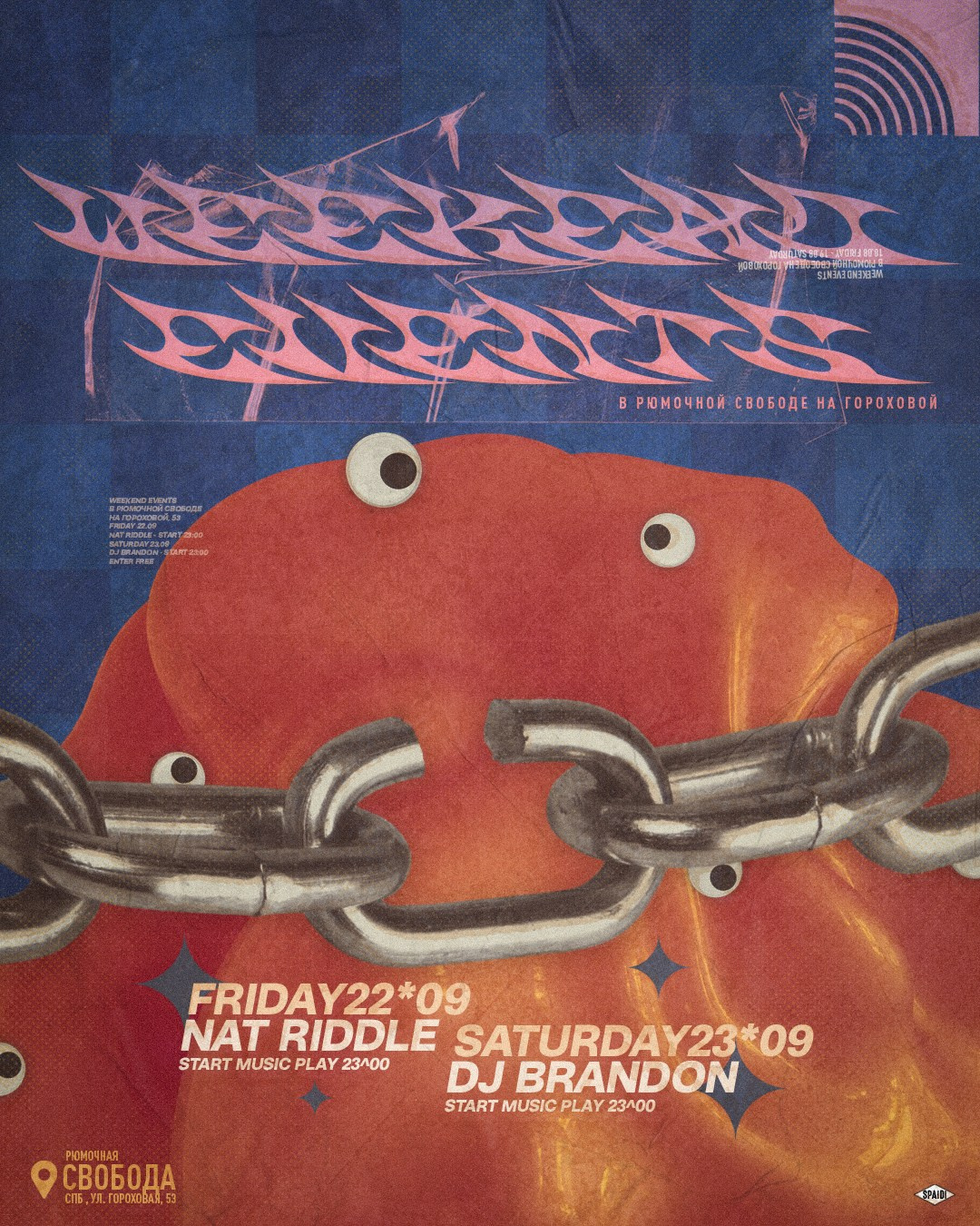 WEEKEND EVENTS. Spaidi Design | Graphic Design