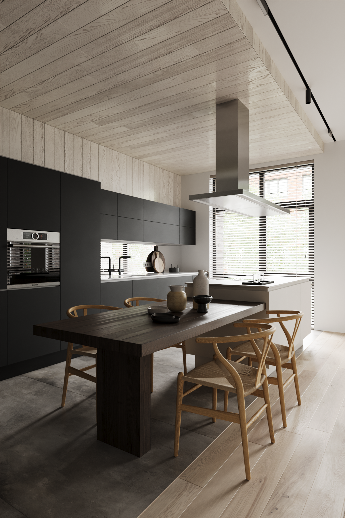 Grey. 3d interior visualizer Anastasia Lasitskaya