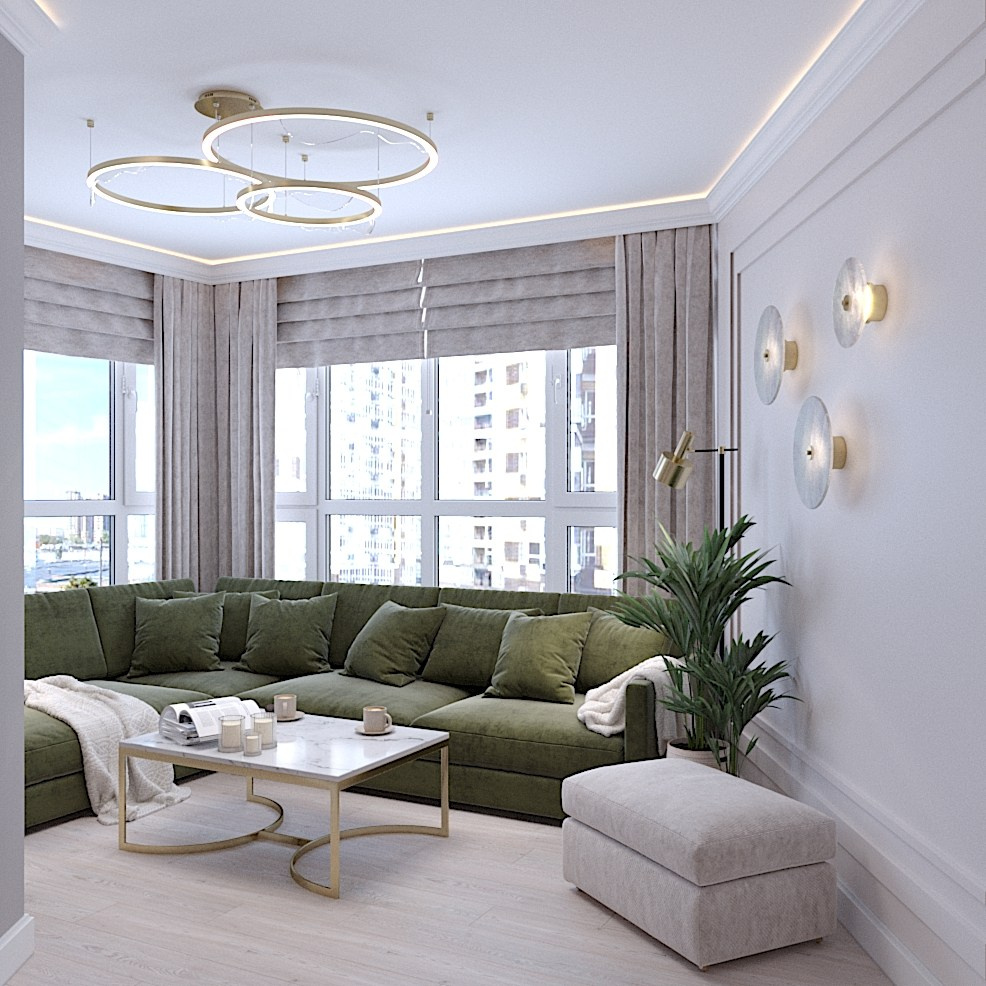 Квартира в центре города. Студия интерьерной визуализации и дизайна FishkaRom в Краснодаре и по всей России