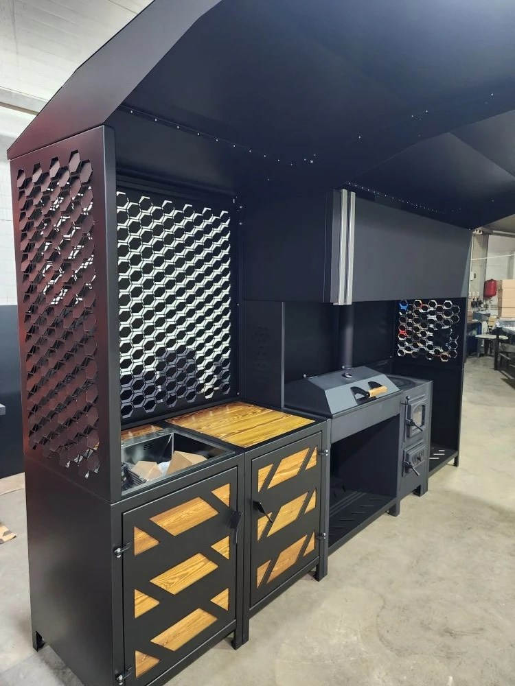 «Вектор» мангальная зона. Купить / заказать мангал для дома в Краснодаре от производителя «Дарбин»