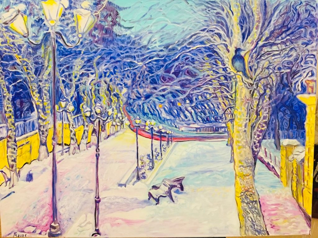 Bluebird 60/80 cm Oil on canvas 2022