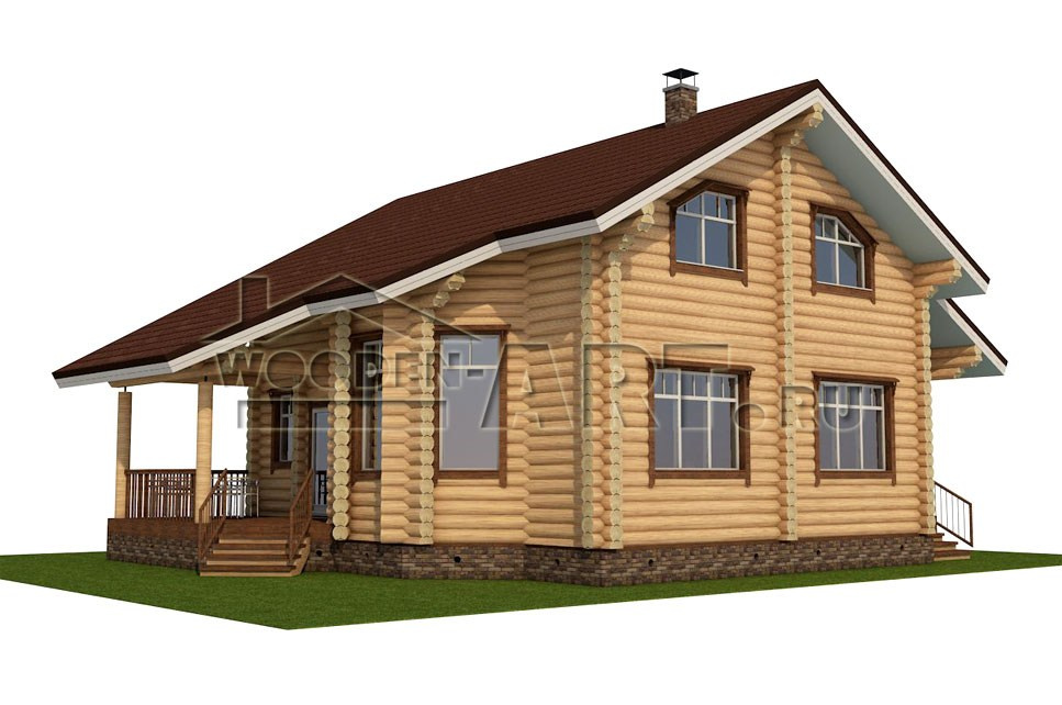 «Дмитровка» 209 кв. м. Проекты деревянных домов