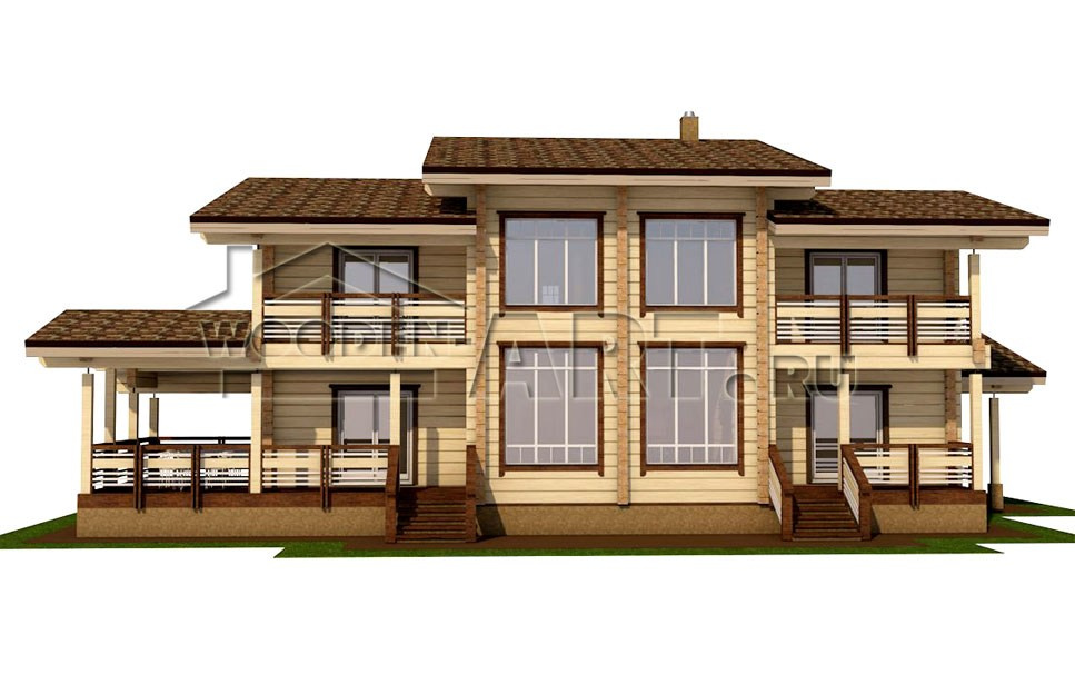 «Байкал» 450 кв. м. Проекты деревянных домов