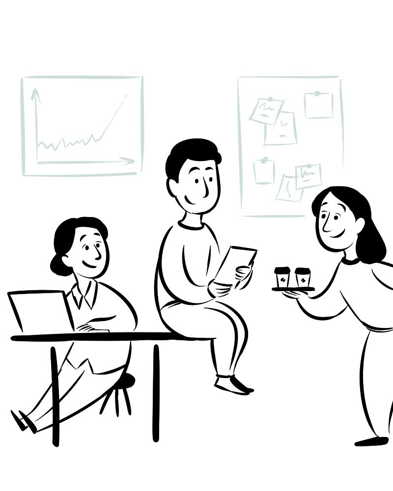 Корпоративные иллюстрации (серия). Мира (жы!) и Наваждения