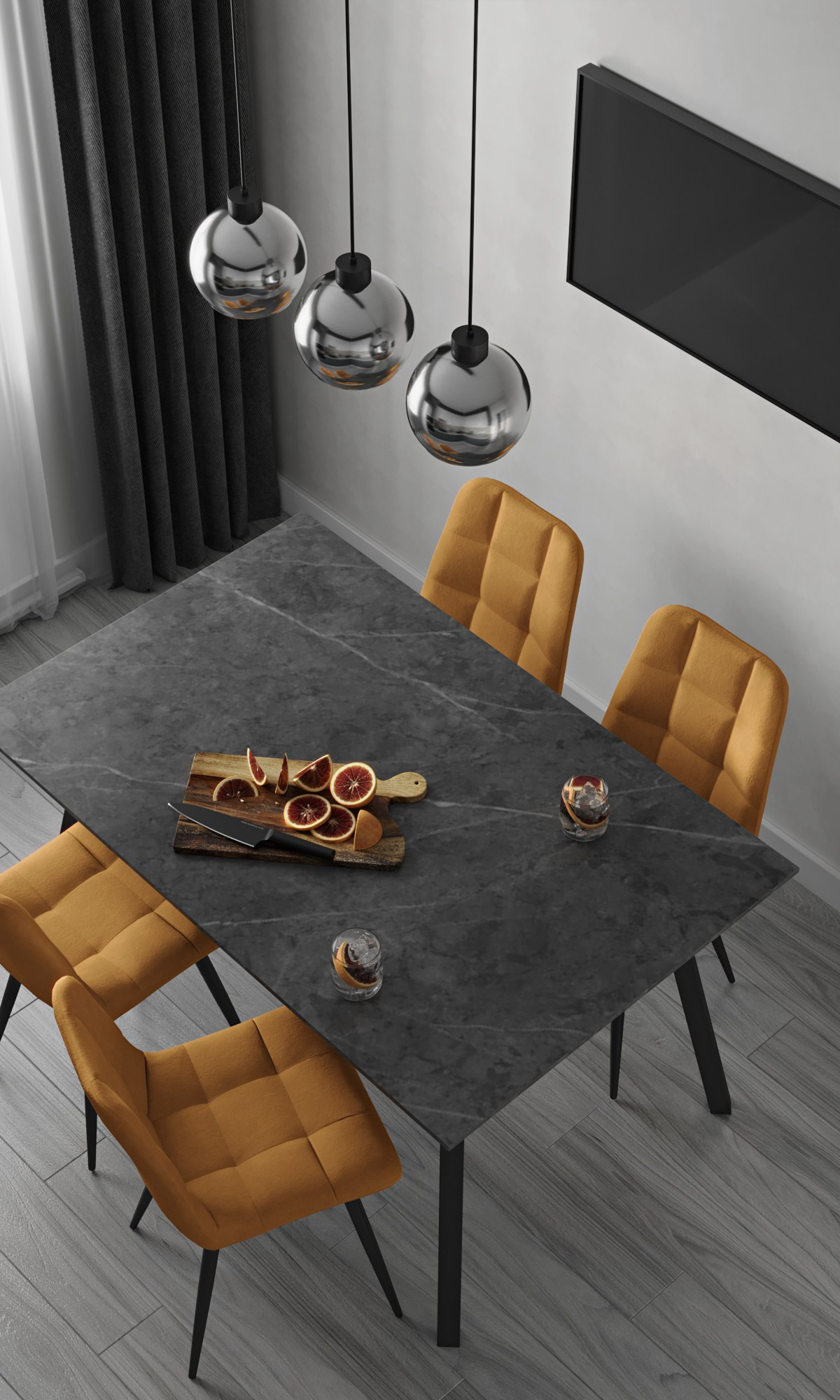 «Черно-белая история». Студия интерьерной визуализации «ЛИНИИ»