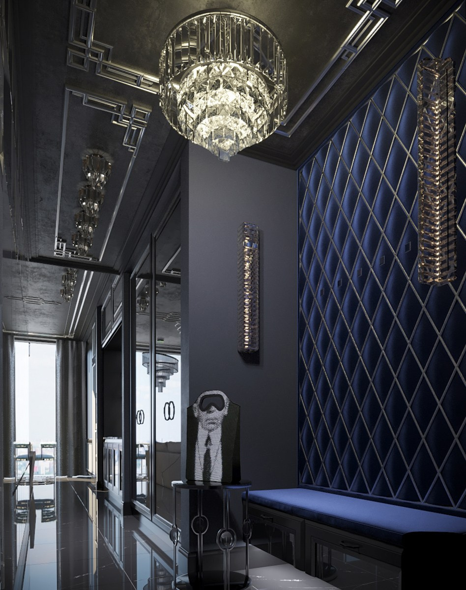 Дизайн интерьера квартиры в жилом комплексе Capital Towers в Москва-Сити