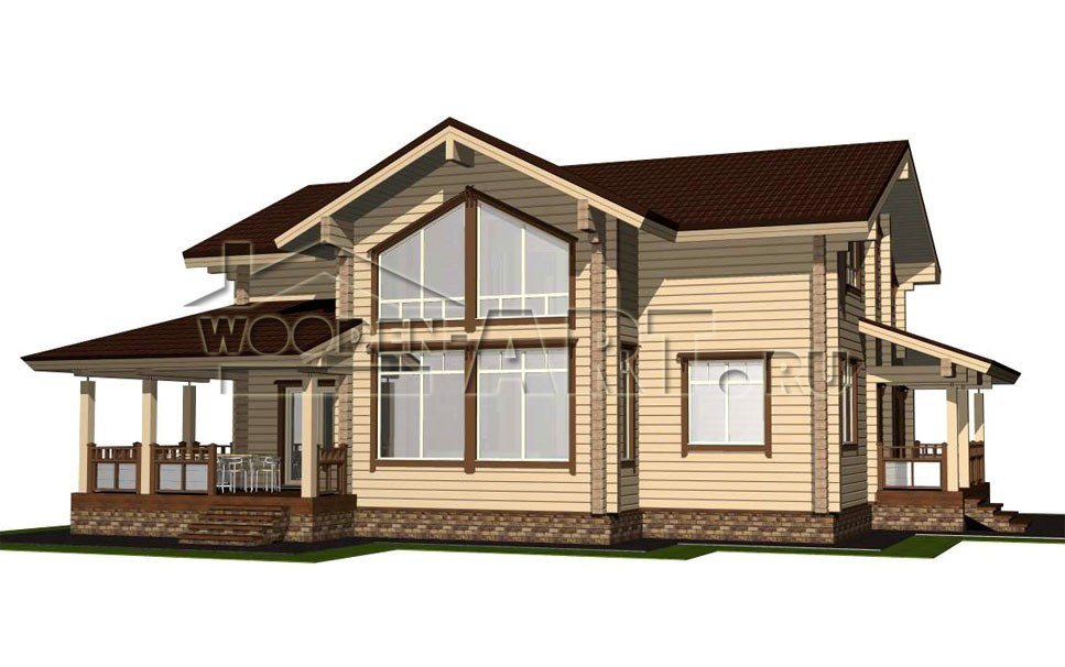 «Звенигород» 260 кв. м. Проекты деревянных домов