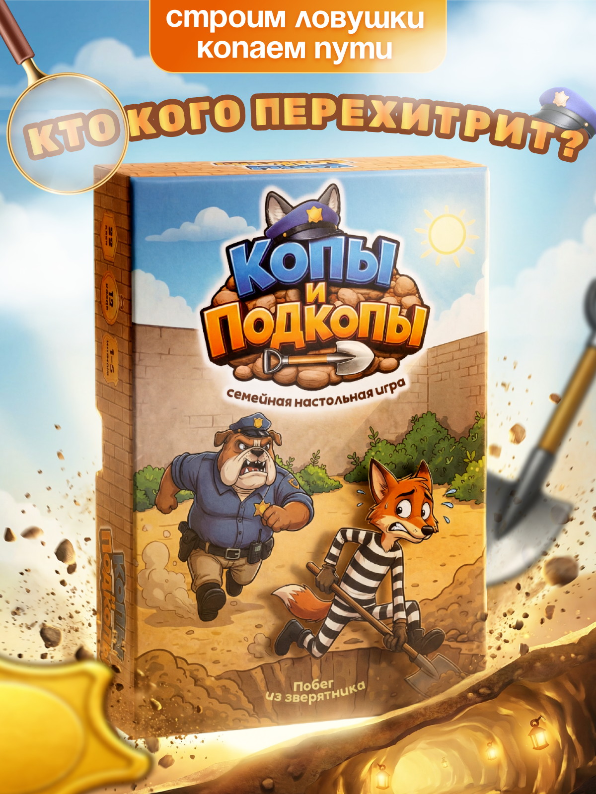 Инфографика | Карточка товара | Настольная детская игра. Графический дизайнер AI в Москве Валерия Кос