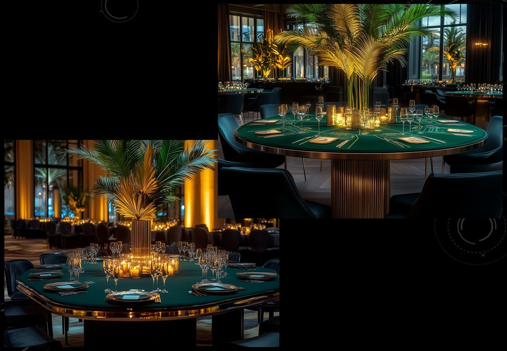 Концепция декора для корпоративного мероприятия в стиле «Лас-Вегас» для LAZAR DECOR. Главная