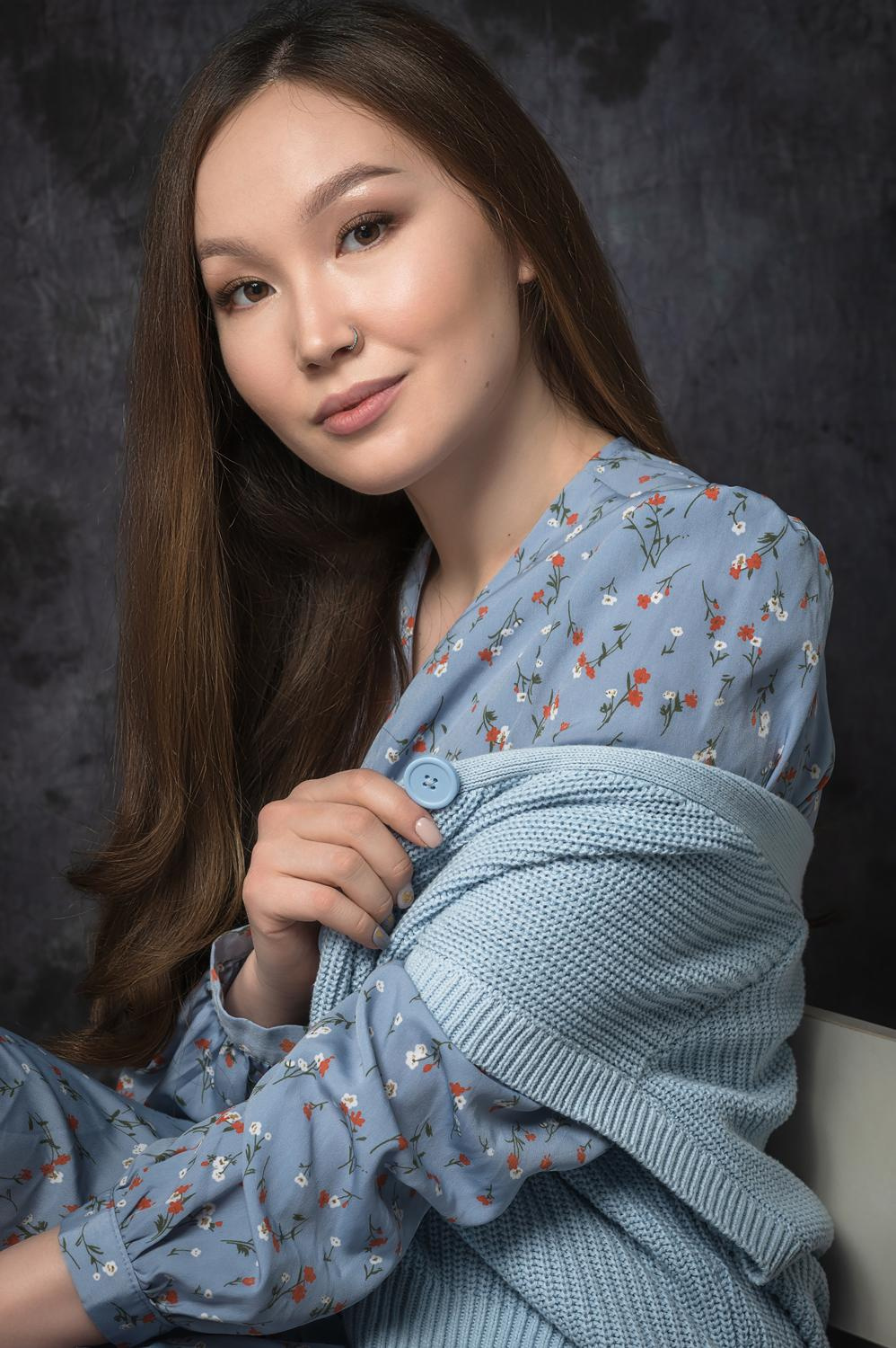 Акнур. Студийная съемка. Фотограф-дизайнер Лейла Кабди