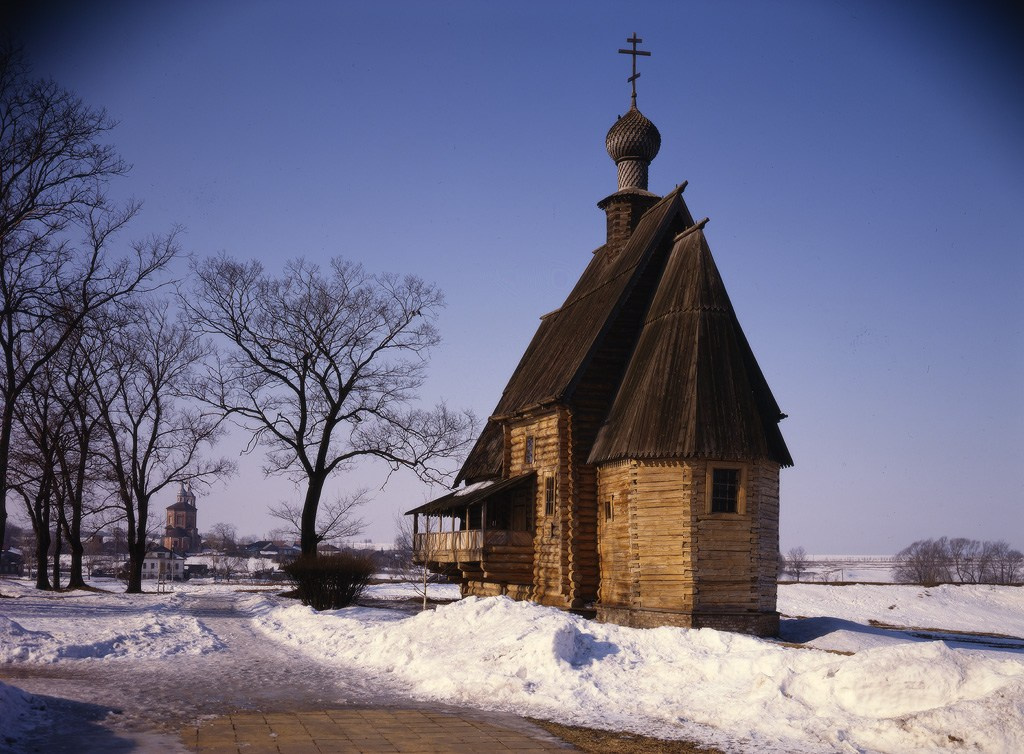 Никольская церковь из села Глотова. Суздальский музей деревянного зодчества