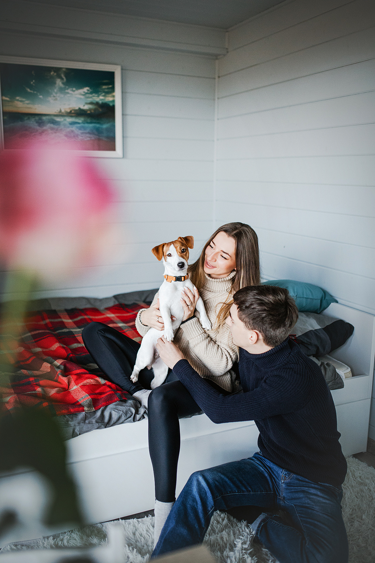 Лав-стори Насти и Ромы + джек рассел Рикси. Фотограф-анималист • love-story • Санкт-Петербург