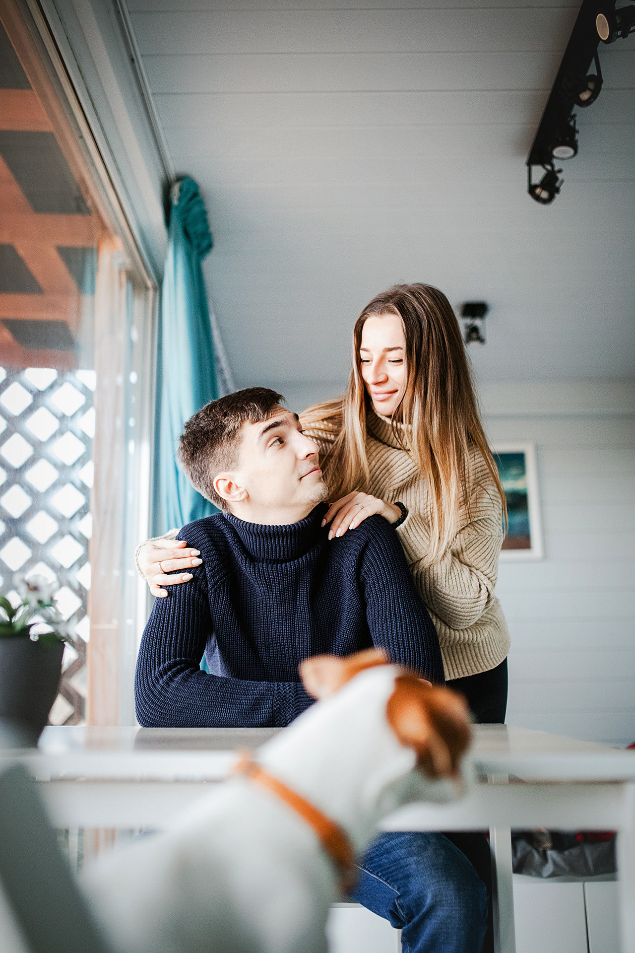 Лав-стори Насти и Ромы + джек рассел Рикси. Фотограф-анималист • love-story • Санкт-Петербург