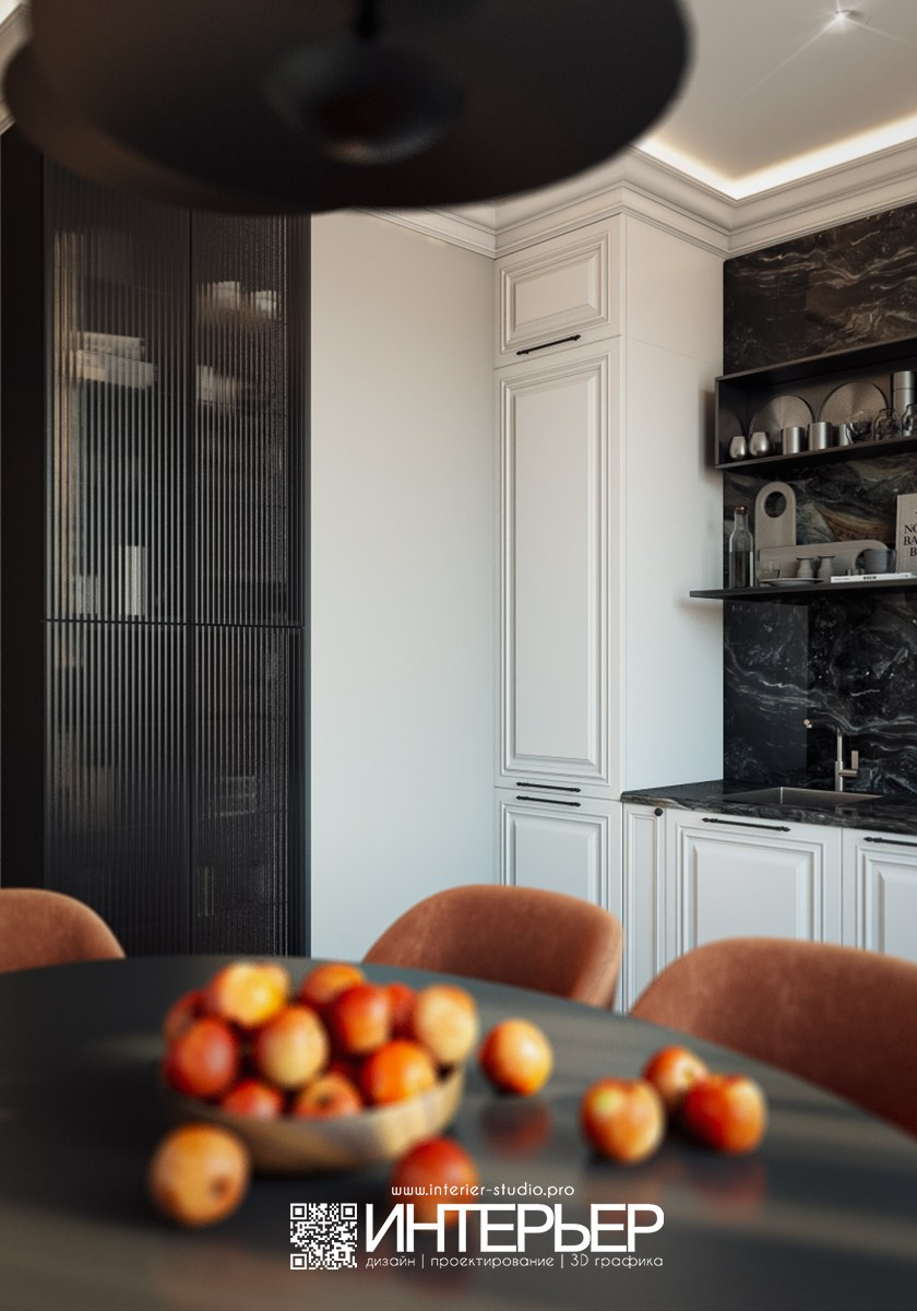 Дизайн-проект квартиры 45 кв. м в ЖК «Курортный» г. Пятигорск, КМВ. Дизайн интерьера, 3D визуализация и 3D моделирование. Создание проектов и чертежей. КМВ: Кисловодск, Пятигорск, Ессентуки и удаленно