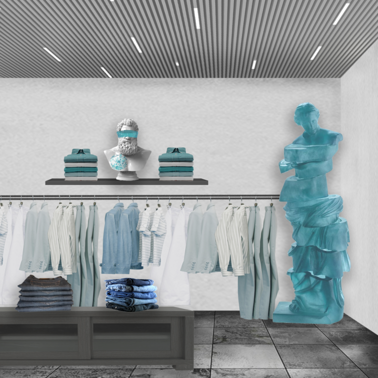 Коллажи-визуализации магазин одежды. Обо мне