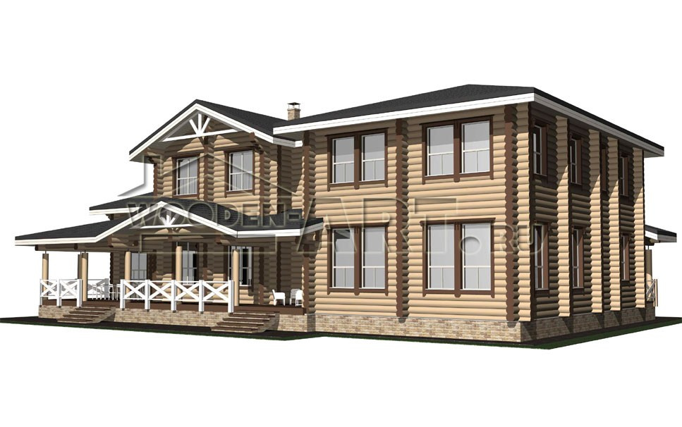 «Воронцово» 543 кв. м. Проекты деревянных домов