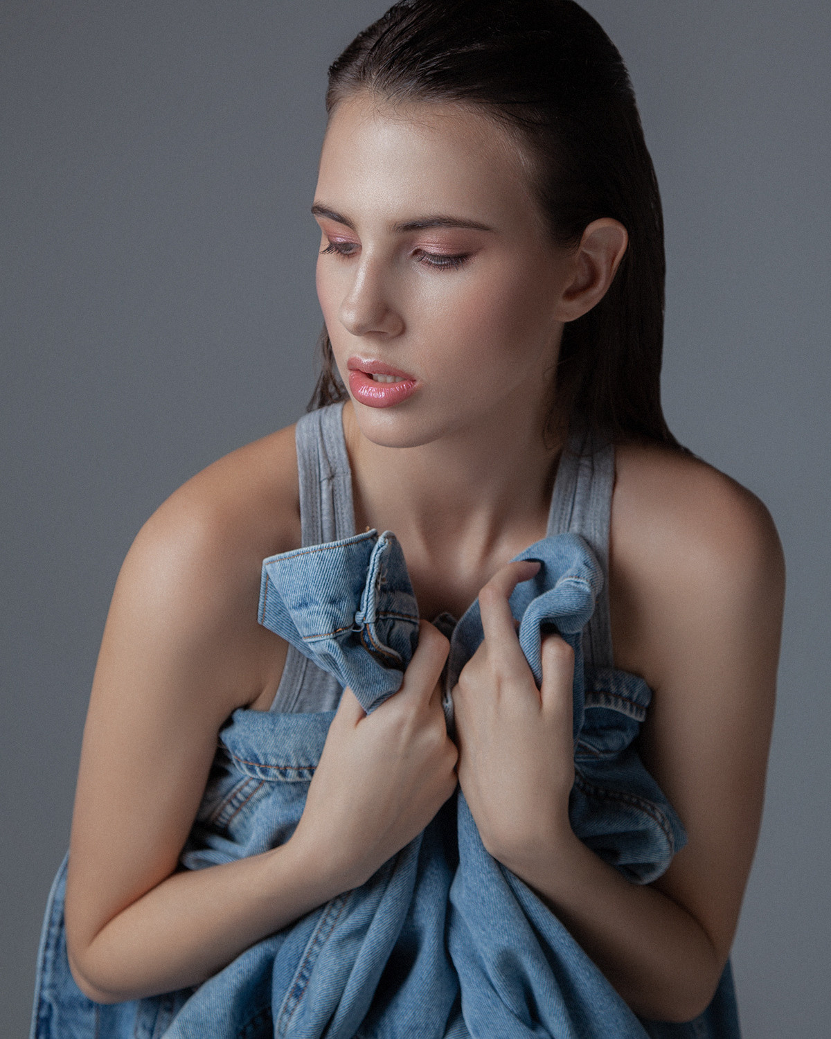 Фотосессия в нижнем белье на циклораме. Контент фотограф в Москве и области Елена Кулакова