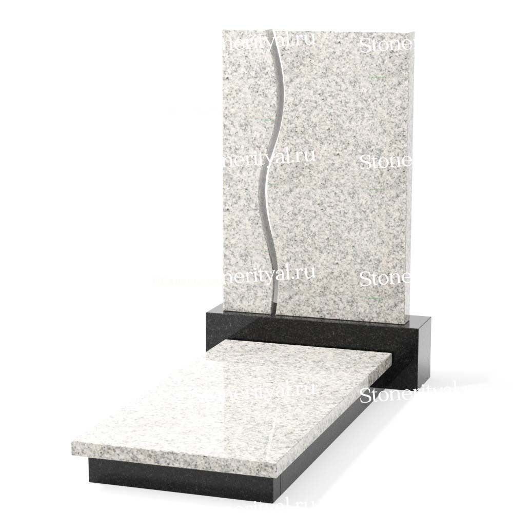 Комбинированные памятники на одного. Изготовление и установка памятников в Москве и МО