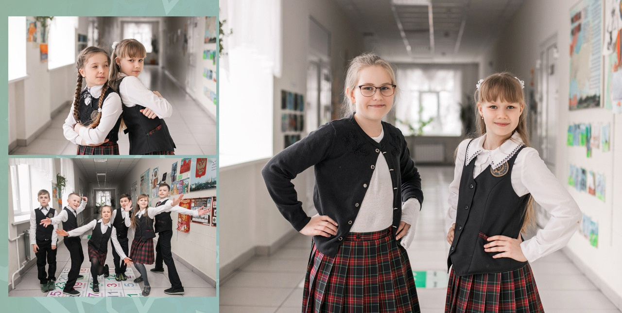 Макеты/развороты фотокниг ШКОЛЫ. Семейный фотограф Тюмень, фотограф на роды Салмина Мария