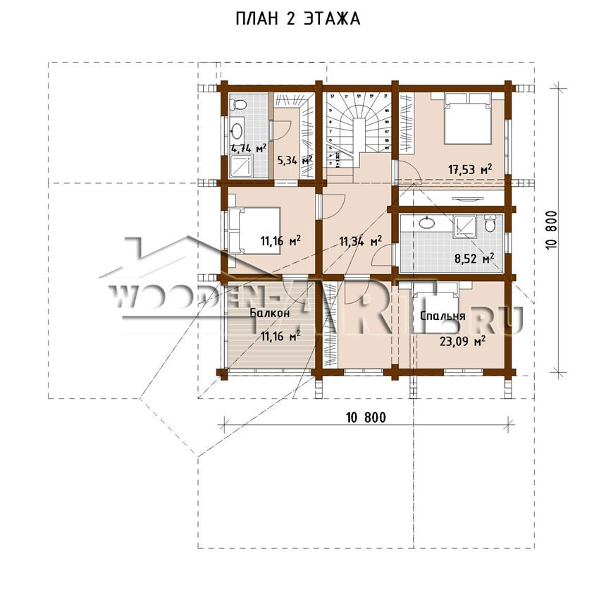 «Диана» 359 кв. м. Проекты деревянных домов