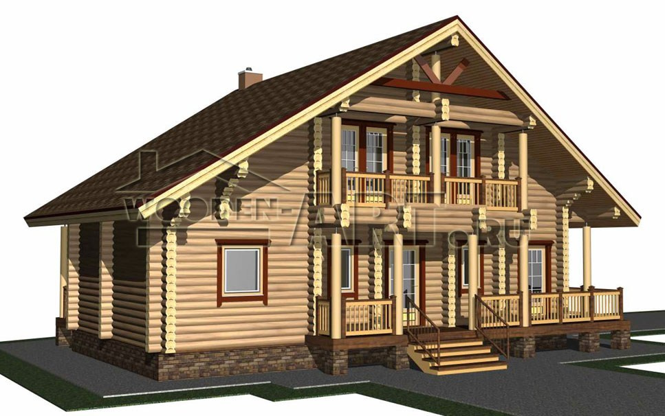 «Парус» 255 кв. м. Проекты деревянных домов