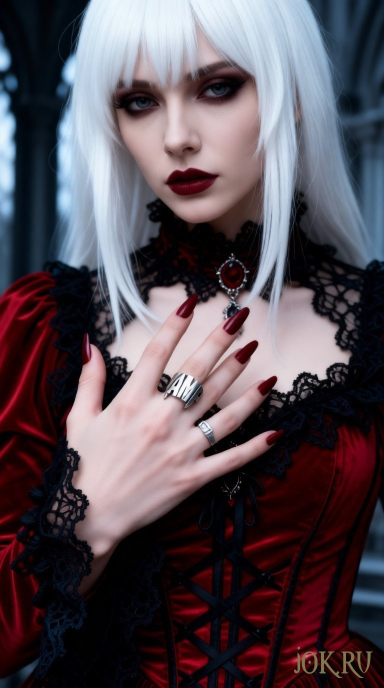 Готическое кольцо с вампирской символикой «Вамп» — подарок с характером. Эксклюзивное украшение ручной работы для поклонников стиля Vampire Goths. Купите в магазине Joker‑Studio: доступно для заказа и в парном варианте.