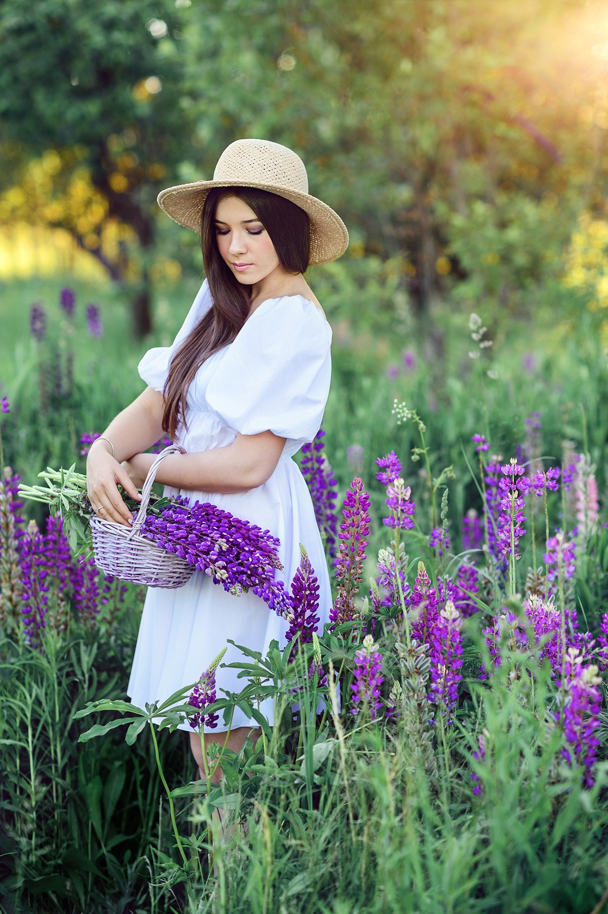Фотосессия в люпинах. Фотосессии в Москве, женский и семейный фотограф Юлия Михайленко