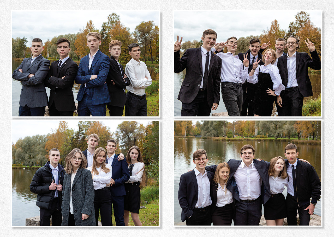 Современный легкий дизайн выпускно альбома, Гатчина. Выпускные альбомы. Школьный и детский фотограф в Гатчине