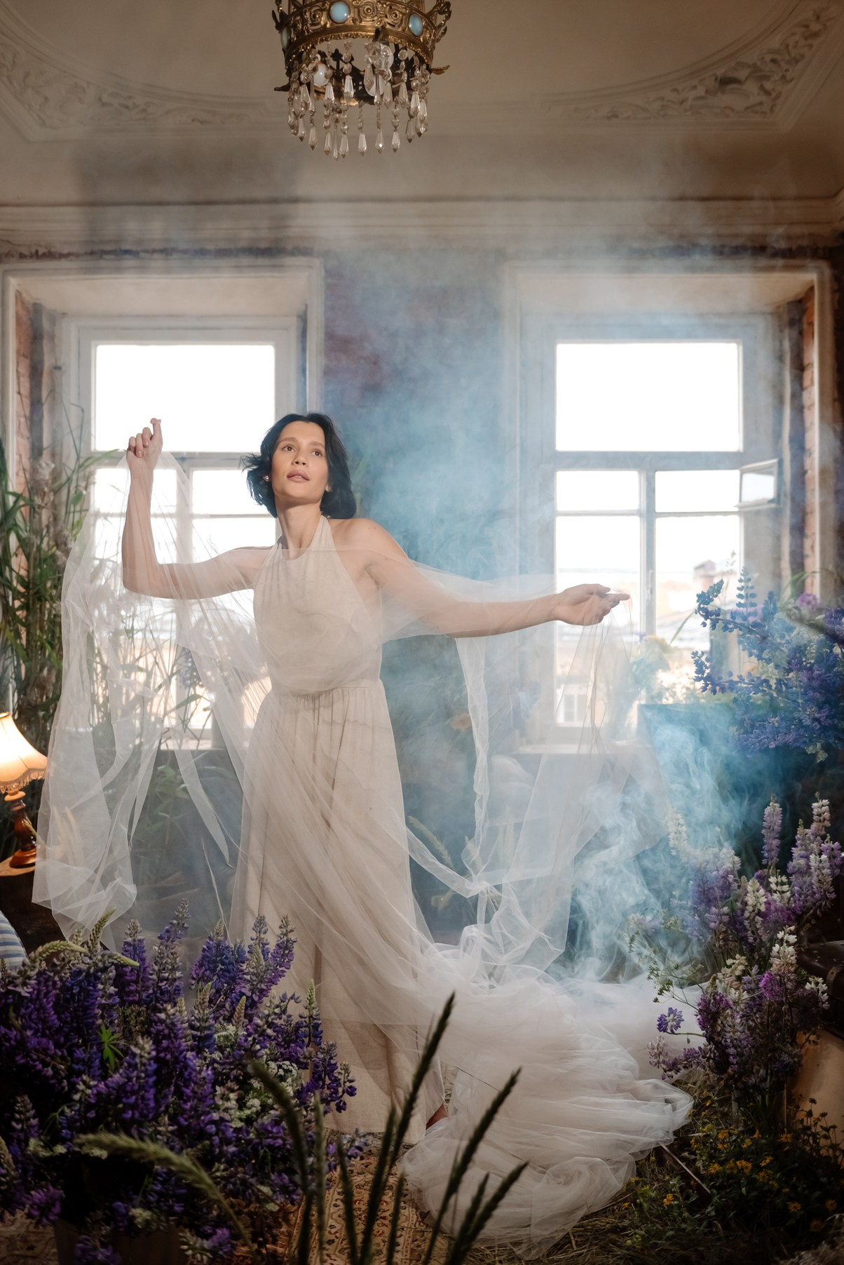 Индивидуальная. С люпинами. Свадебный и сеейный фотограф в Санкт-Петербурге Елена Худякова