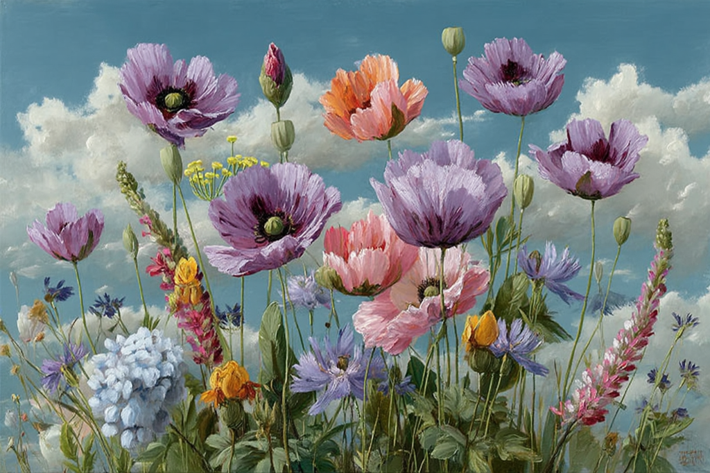 ЦВЕТЫ. Художник Дмитрий Рыжиков