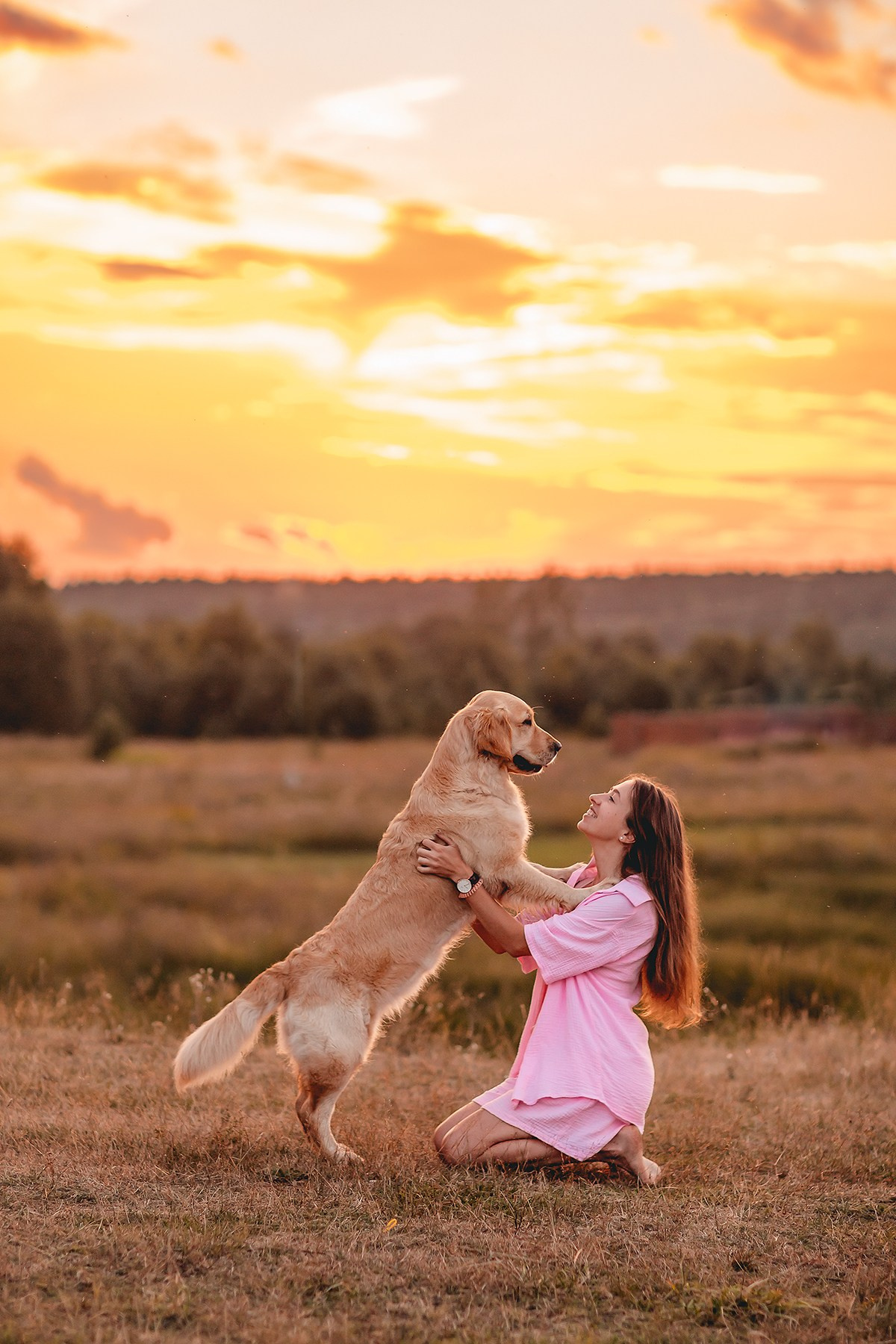 Марина и Чили в Малиново. Семейный фотограф анималист Мария Крючкова