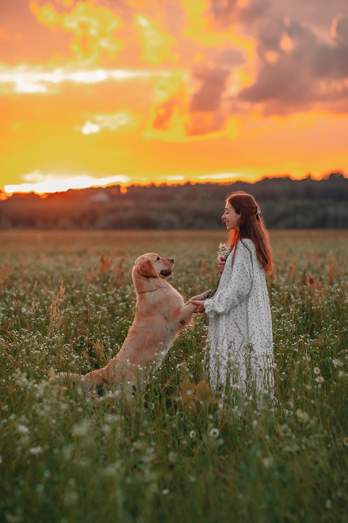 Марина и Чили. Семейный фотограф анималист Мария Крючкова