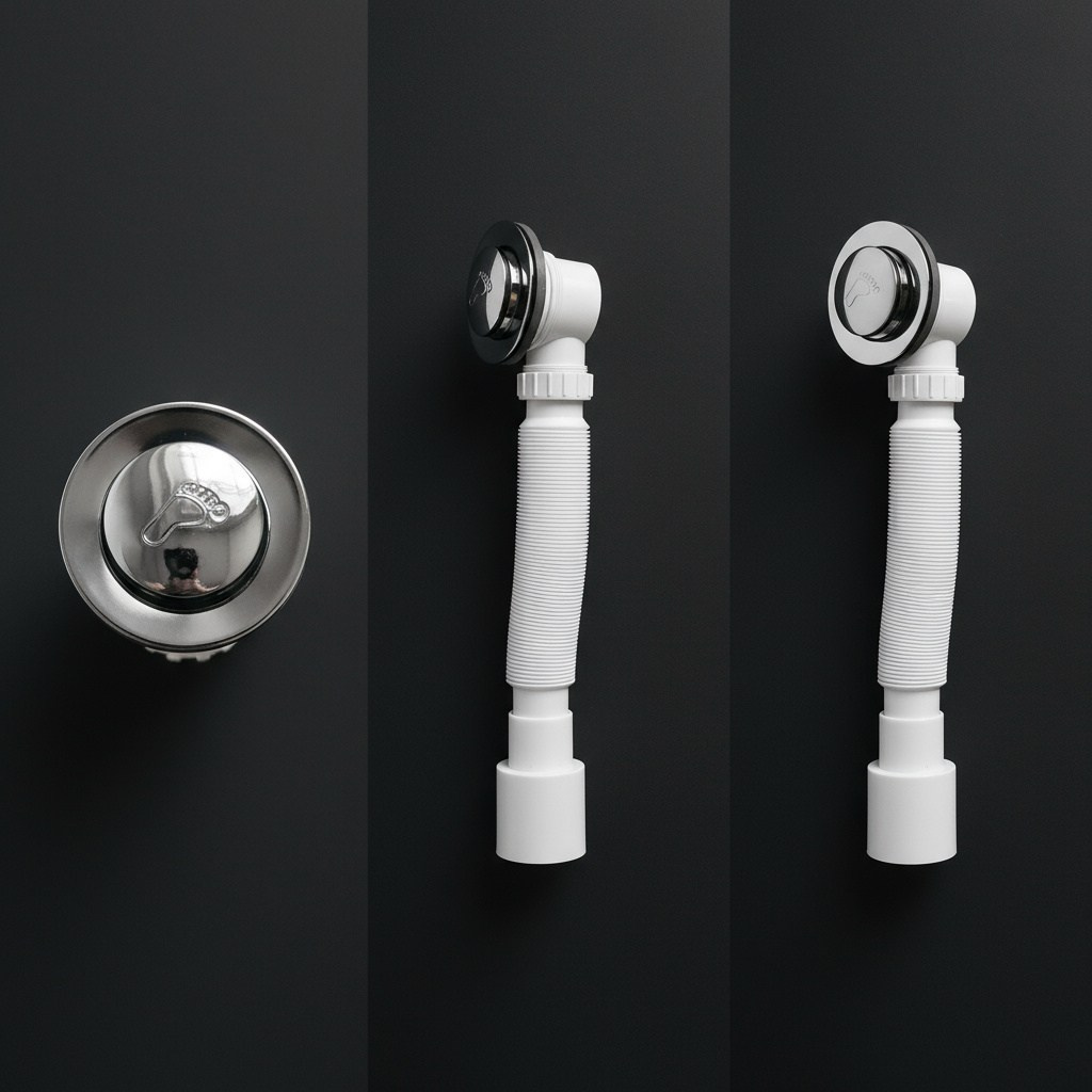 ИИ-фотосъемка. Сифон для душа. AI BURO