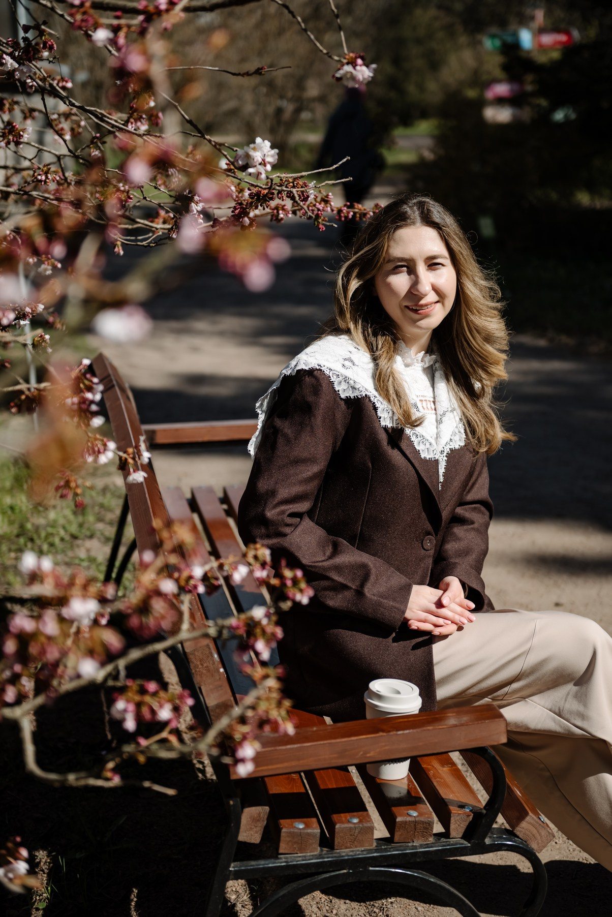 Марина с сакурой. Свадебный и семейный фотограф в Санкт-Петербурге Елена Худякова