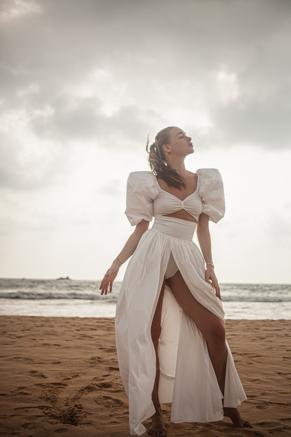 Maria, the designer of clothes. Darin the photographer