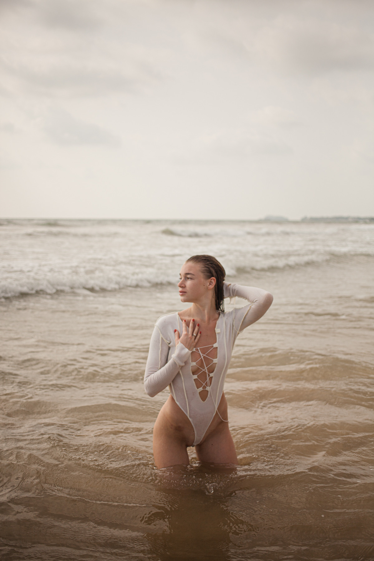 Maria, the designer of clothes. Darin the photographer