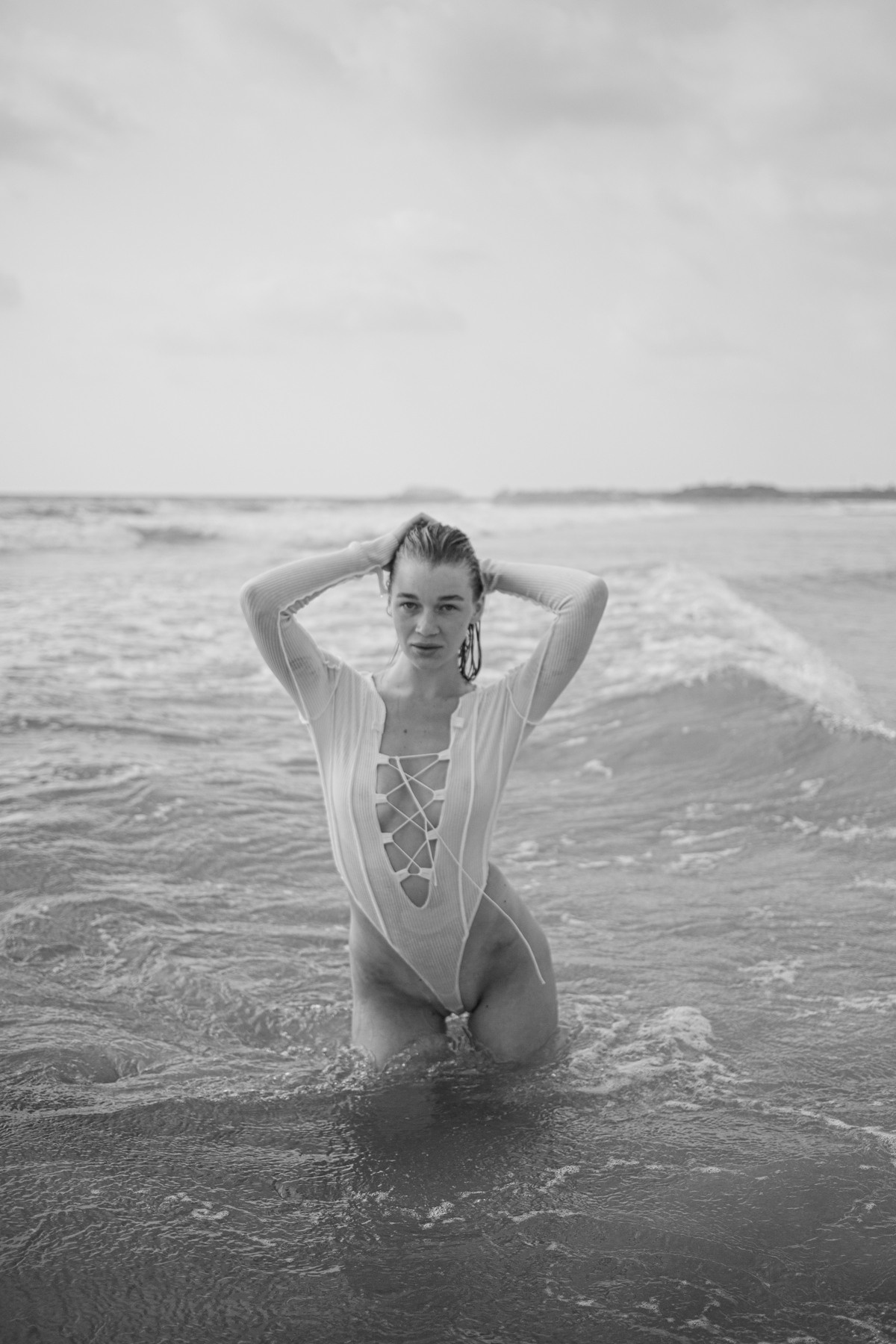 Maria, the designer of clothes. Darin the photographer