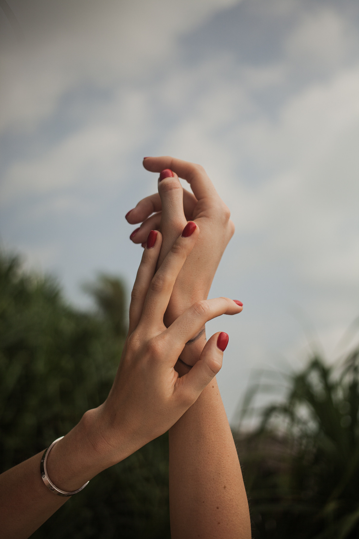 Maria, the designer of clothes. Darin the photographer