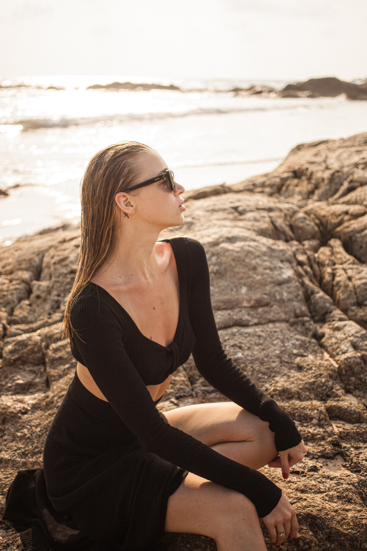 Maria, the designer of clothes. Darin the photographer