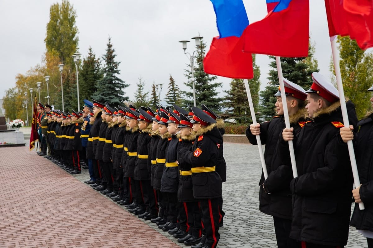 Священник поздравил кадетов с принятием Присяги. Саратовское Северо-Западное благочиние