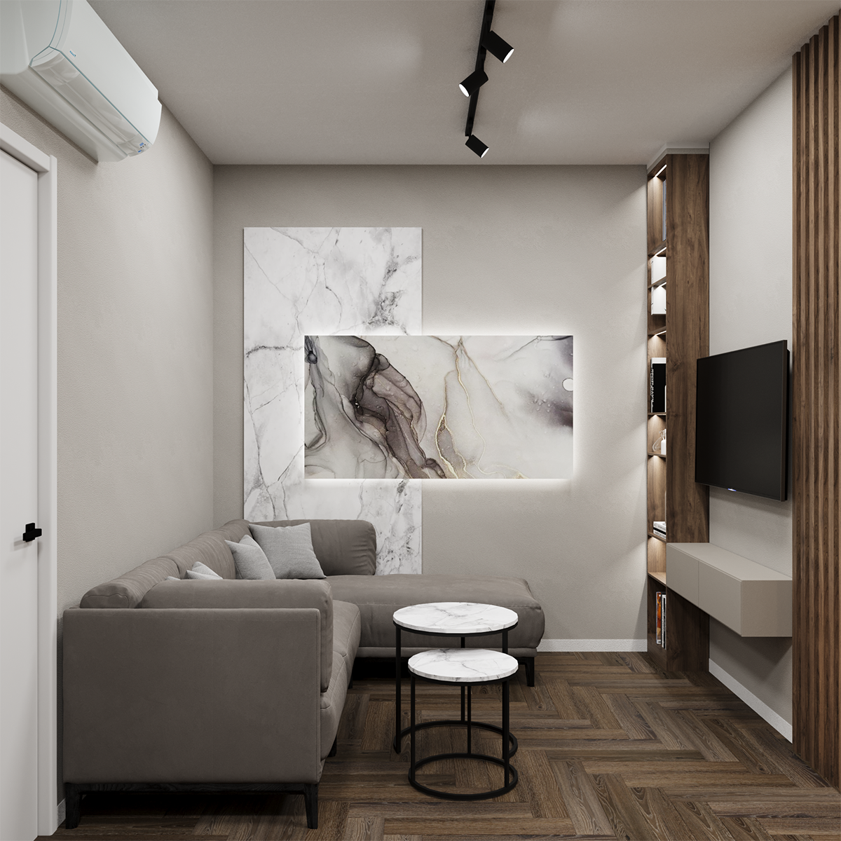 Интерьер для сдачи в аренду: прочные материалы, нейтральная палитра и продуманная функциональность. Мастерская Добрых Интерьеров Александра и Аллы Добряк