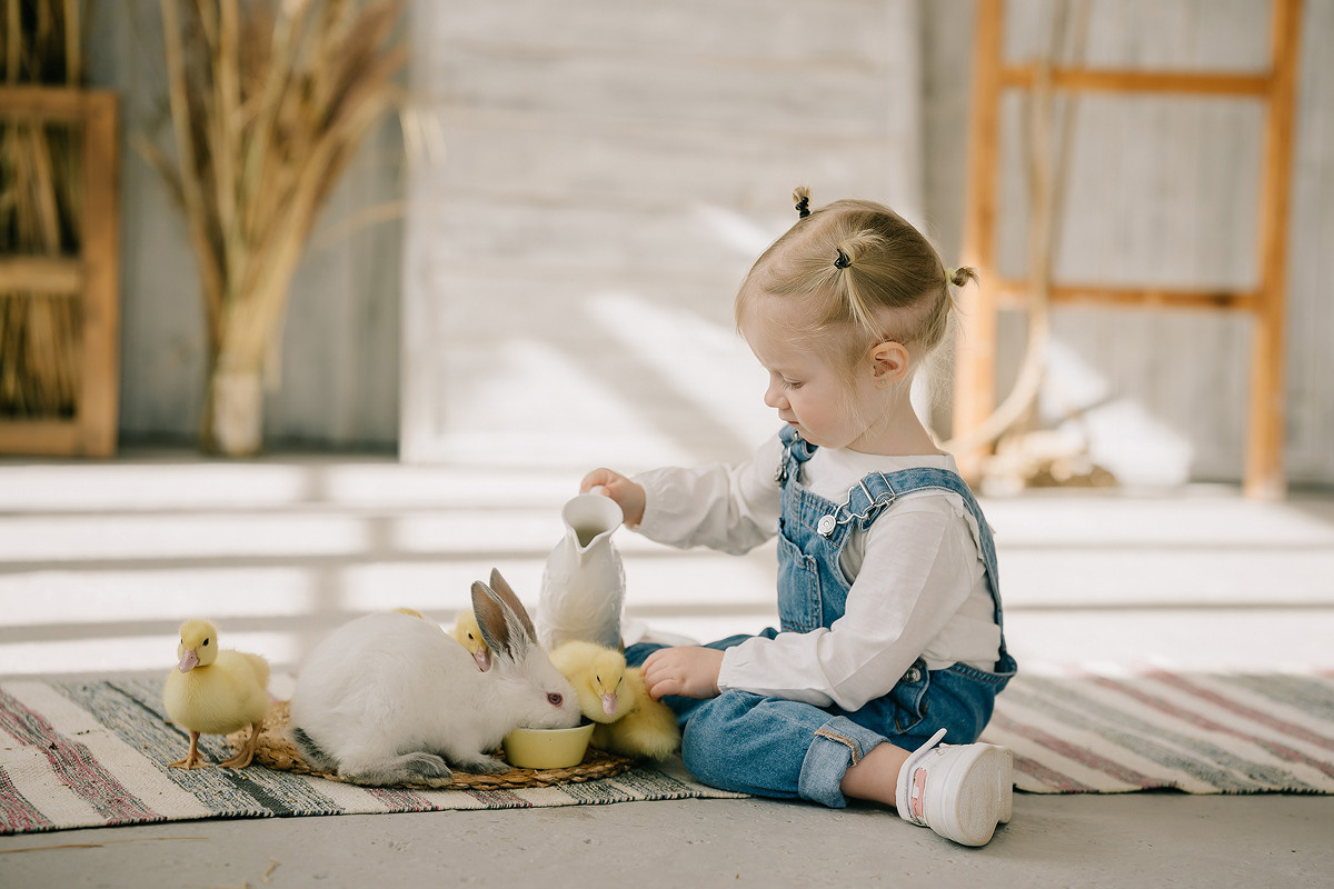 С УТЯТАМИ И КРОЛИКАМИ. Свадебный и семейный фотограф Юлия Грибанова +7 909-133-66-33