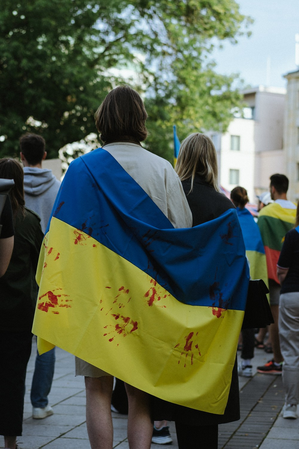 Ukraine — NATO. Photographer in Vilnius